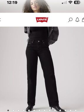 Levi’s 501® Premium Black Denim Jeans – 90s Inspired – W31 L30